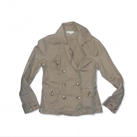 CAbi Jackets & Blazers - CAbi Beige Double-Breasted Trench Coat